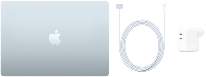 15-inch MacBook Air, USB-C to MagSafe 3 Cable and 35W Dual USB-C Port Power Adapter