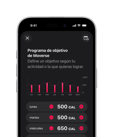 iPhone 16 Pro, titanio negro, cronograma detallado de los objetivos diarios de Moverse