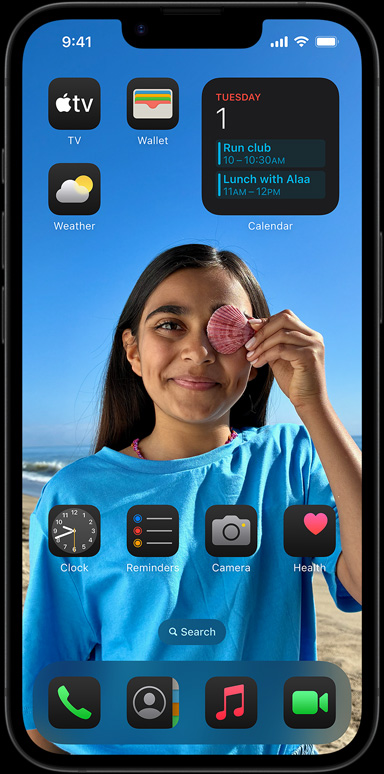 iPhone 16e surrounded by apps like Apple mail, WhatsApp, Safari, Apple maps, Apple Music, photos, notes and home