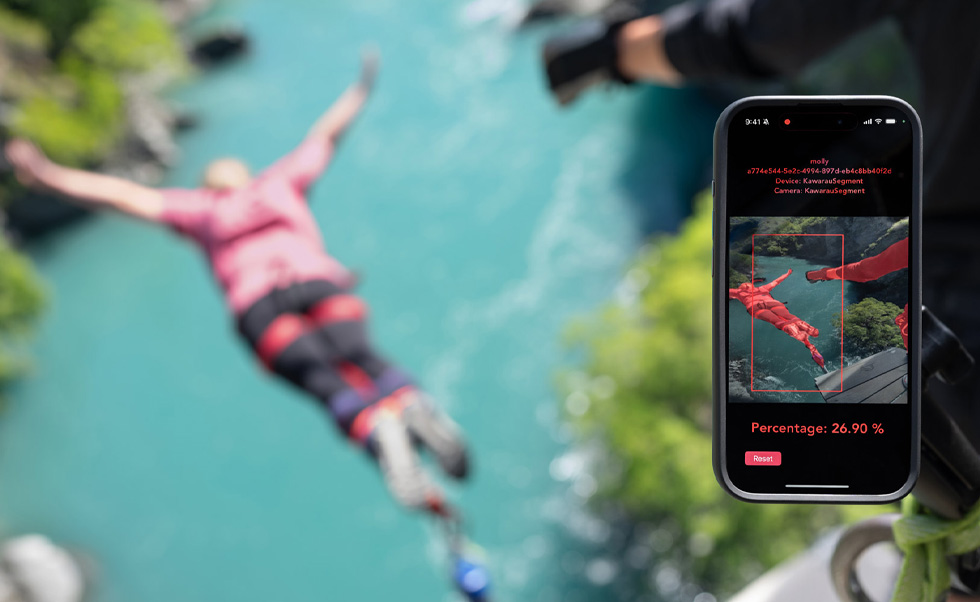 A app EpicShot capta fotografias e vídeos das experiências.