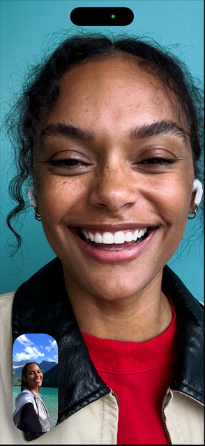 iPhone 17 Pro 螢幕畫面顯示視像通話人物置中功能