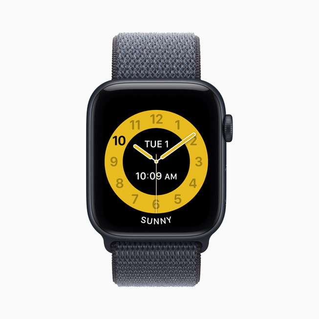 .An image of an Apple Watch SE 3 displaying the Schooltime mode feature.