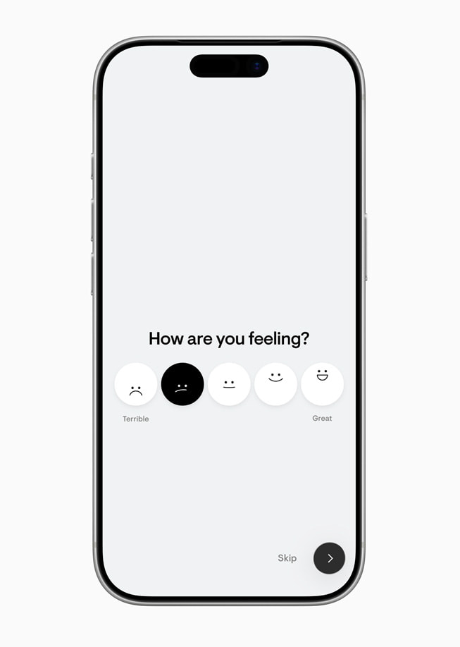 An image of the Stoic journalling app displayed on an iPhone 17 Pro bezel.