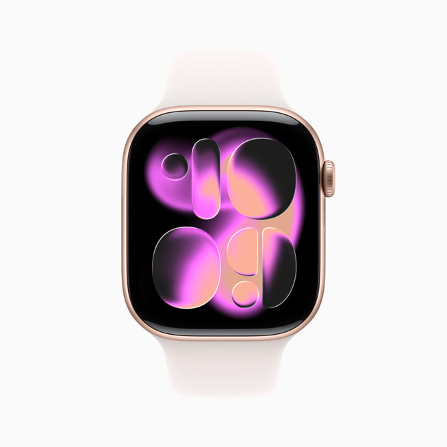 Apple Watch Series 11 shows the new Flow watch face.